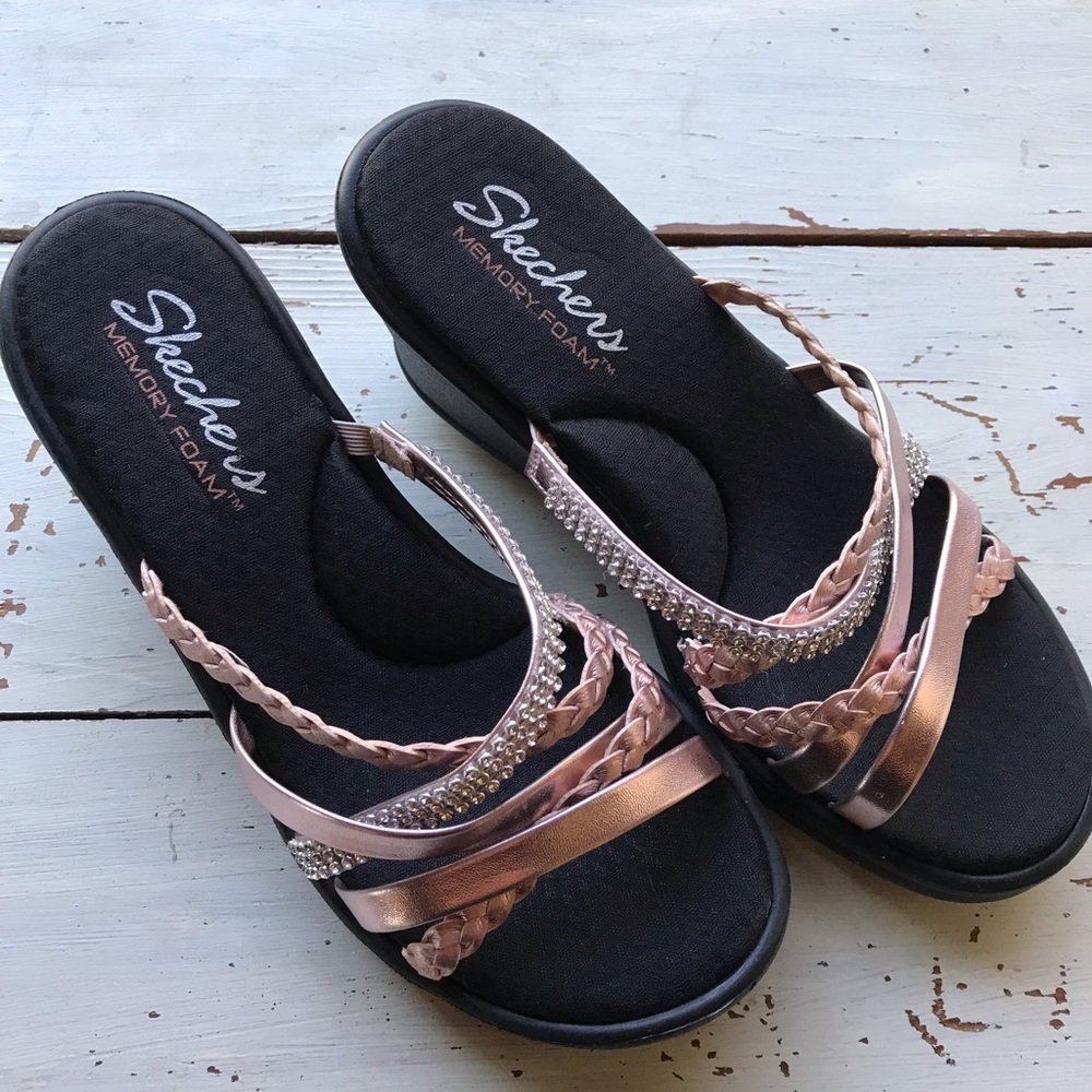 Skechers Memory Foam Slide In Sandals - image 4